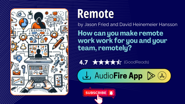 Remote by Jason Fried and David Heinemeier Hansson