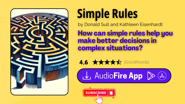 Simple Rules by Donald Sull and Kathleen Eisenhardt