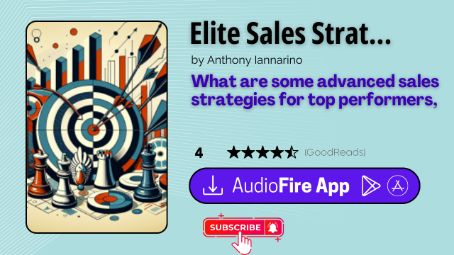 Elite Sales Strategies by Anthony Iannarino