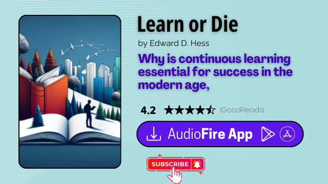 Learn or Die by Edward D. Hess