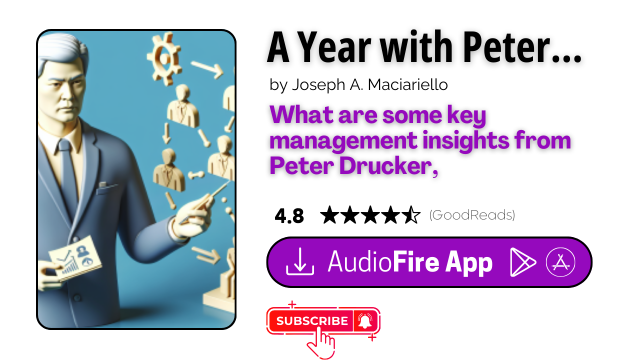 A Year with Peter Drucker by Joseph A. Maciariello