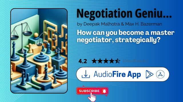 Negotiation Genius by Deepak Malhotra & Max H. Bazerman