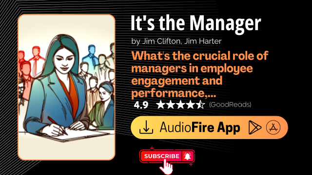 It's the Manager by Jim Clifton