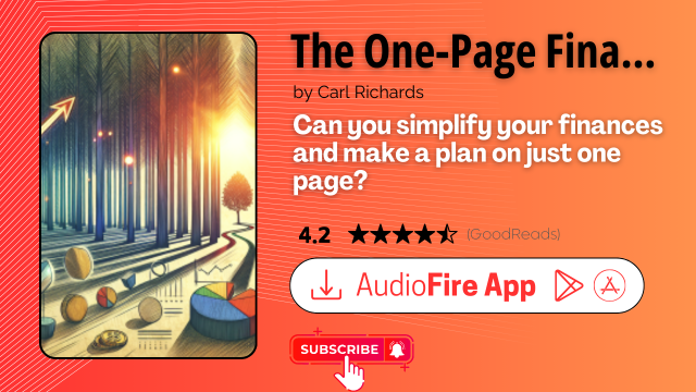 The One-Page Financial Plan by Carl Richards