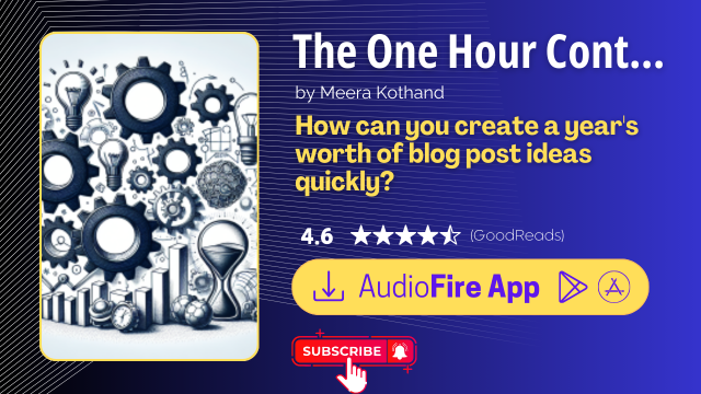The One Hour Content Plan by Meera Kothand